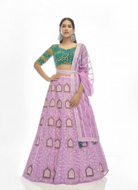Lilac Colour Royal Saga 4 New Stylish Designer Party Wear Latest Lahenga Choli Collection 2003